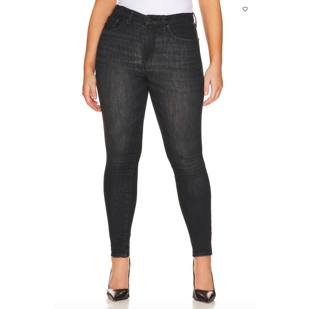 NWT Good American Good Legs Skinny Jeans Black 218 Sculpting Extra Stretch Denim